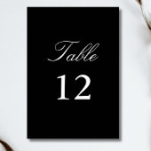 Zwart-wit minimalistische bruiloft kalligrafie kaart