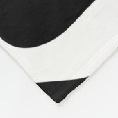 Zwart-Wit Minimalistische Charme Fleece Deken (Hoek)