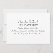 Zwart-wit minimalistische feestdag kaart (Voorkant)