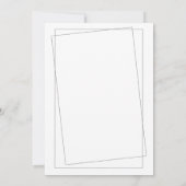 Zwart-wit minimalistische foto bruiloft kaart (Achterkant)