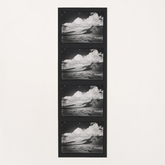 Zwart-wit minimalistische fotografie yogamat (Voorkant)