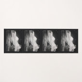 Zwart-wit minimalistische fotografie yogamat (Voorkant (horizontaal))