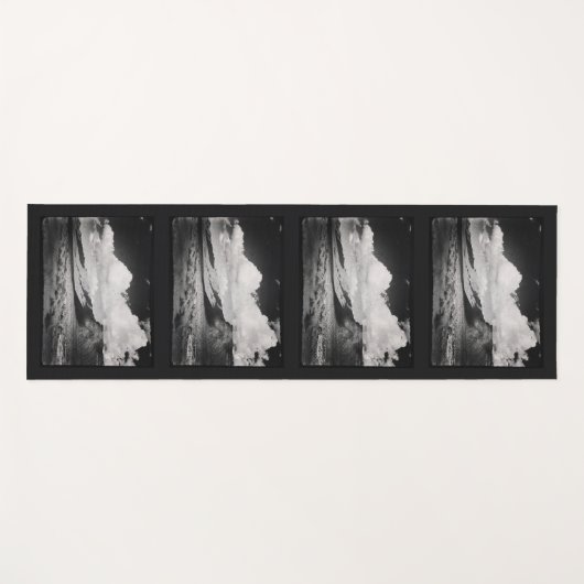 Zwart-wit minimalistische fotografie yogamat (Voorkant (horizontaal))