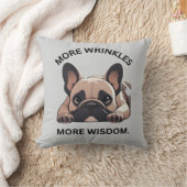 Zwart-wit minimalistische Franse wijsheid Kussen (Deken)