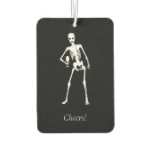 Zwart-wit minimalistische gotische bruiloft luchtverfrisser (Achterkant)