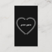 Zwart-wit minimalistische gotische bruiloft plaatskaartje (Voorkant)