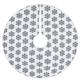 Zwart-wit minimalistische grafische sneeuwvlok kerstboom rok