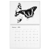 Zwart-wit minimalistische insecten - Bugs 2022 Kalender (Feb 2026)