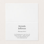 Zwart-wit minimalistische Plain Modern Visitekaartje