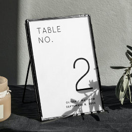 Zwart & Wit Minimalistische Trouw | Eenvoudig Mode Kaart