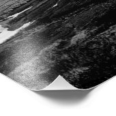 Zwart-wit minimalistische vuurtoren foto afdruk (Hoek)