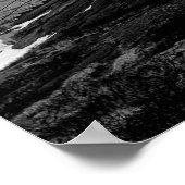 Zwart-wit minimalistische vuurtoren poster (Hoek)