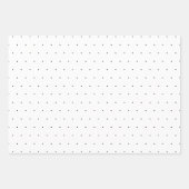 Zwart wit minuscule poladots, elegant inpakpapier vel (Voorkant 2)
