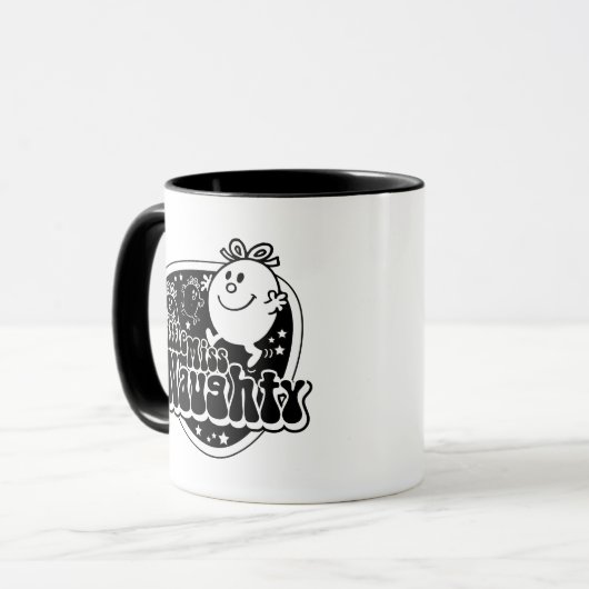 Zwart-wit Miss Naughty Mok (Voorkant links)