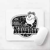 Zwart-wit Miss Naughty Muismat (Met muis)