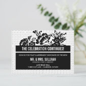 Zwart & Wit Mod Kleurblok Ontvangstkaart Kaart (Staand voorkant)