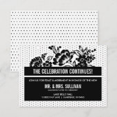 Zwart & Wit Mod Kleurblok Ontvangstkaart Kaart (Voorkant / Achterkant)