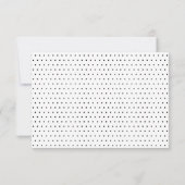 Zwart & Wit Mod Kleurblok Ontvankaart Kaart (Achterkant)