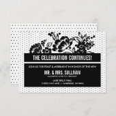 Zwart & Wit Mod Kleurblok Ontvankaart Kaart (Voorkant / Achterkant)