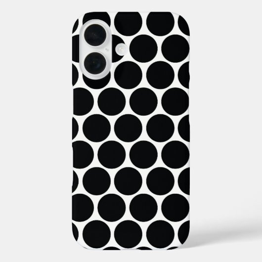 Zwart-wit Mod Stippen Case-Mate iPhone Case (Achterkant)