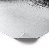 Zwart-wit Mode Model met Petten Poster (Hoek)