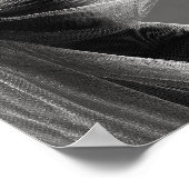 Zwart-wit Mode Model Poster (Hoek)