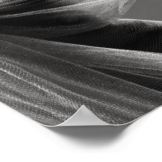 Zwart-wit Mode Model Poster (Hoek)