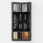 Zwart & Wit Modern 4 foto Beschikbare producten Spandoek (Verticaal)