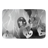 Zwart-wit, modern Abstract Badmat (Voorkant)