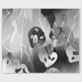 Zwart-wit, modern Abstract Cadeaupapier (Vlak)