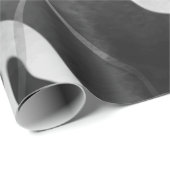 Zwart-wit, modern Abstract Cadeaupapier (Rol Hoek)