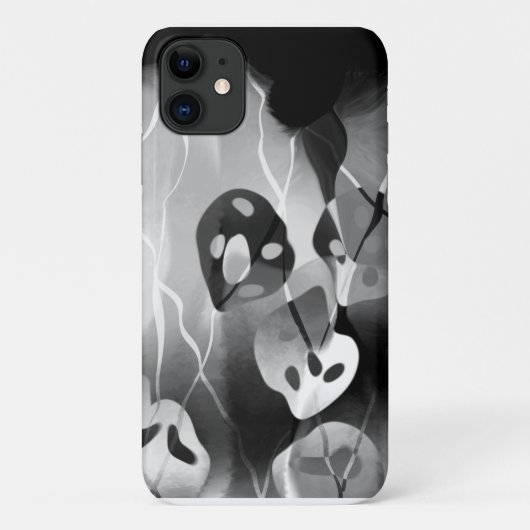 Zwart-wit, modern Abstract Case-Mate iPhone Case (Achterkant)