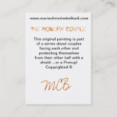 Zwart Wit Modern Abstract Geometrisch Fine Art Visitekaartje (Achterkant)