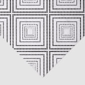 Zwart wit modern abstract geometrisch patroon tissuepapier (Detail)