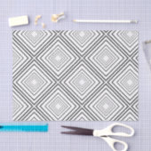 Zwart wit modern abstract geometrisch patroon tissuepapier (Craft)