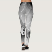 Zwart-wit, modern Abstract Leggings (Achterkant)