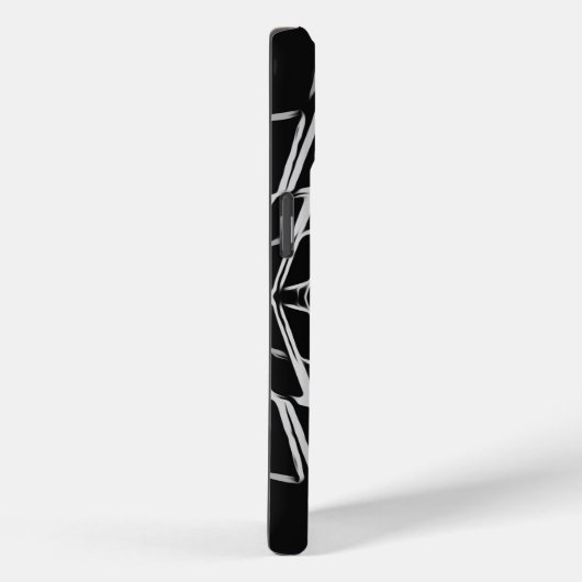 Zwart-wit modern Abstract patroon Case-Mate iPhone Case (Achterkant / Rechts)