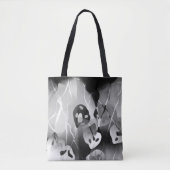 Zwart-wit, modern Abstract Tote Bag (Voorkant)