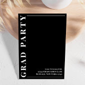 Zwart-wit Modern Afstuderen Fotosjabloon Aankondiging