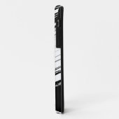 Zwart-wit modern Case-Mate iPhone case (Achterkant/links)