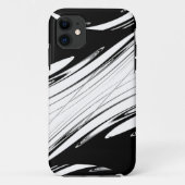 Zwart-wit modern Case-Mate iPhone case (Achterkant)