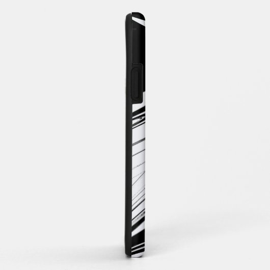 Zwart-wit modern Case-Mate iPhone case (Achterkant/rechts)