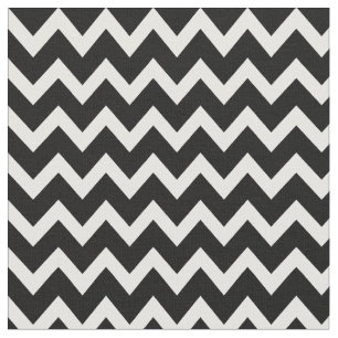 Zwart-wit Modern Chevron Stof
