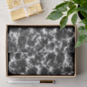 Zwart wit modern chic marmer tissuepapier (Geschenk)