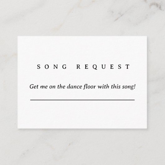 Zwart-wit Modern Chique rsvp Informatiekaartje (Achterkant)