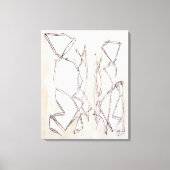 Zwart-wit modern Contemparaat Abstract Couple Canvas Afdruk (Voorkant)