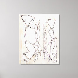 Zwart-wit modern Contemparaat Abstract Couple Canvas Afdruk