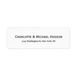 Zwart Wit Modern Creatief Trendy Elegant Familie Etiket