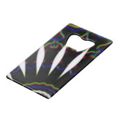 zwart-wit-MODERN Creditkaart Flessenopener (Voorkant Gekanteld)