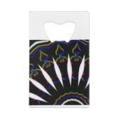 zwart-wit-MODERN Creditkaart Flessenopener (Achterkant)